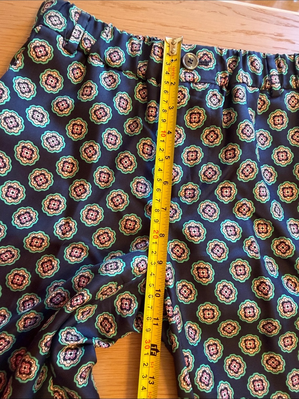J Crew Silk Medallion Print Pants - Picture 8 of 9